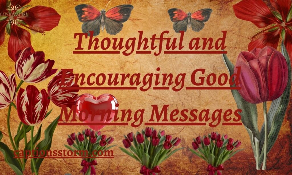 Thoughtful and Encouraging Good Morning Messages