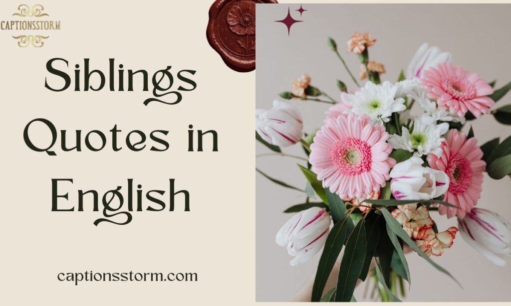 Siblings Quotes in English