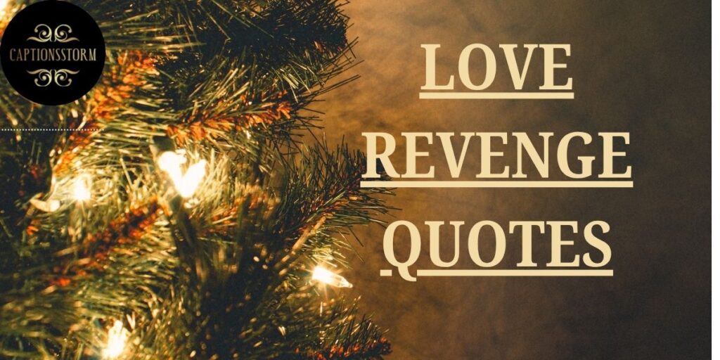 LOVE REVENGE QUOTES