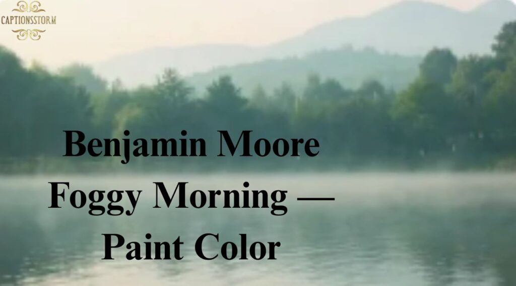 Benjamin Moore Foggy Morning — Paint Color