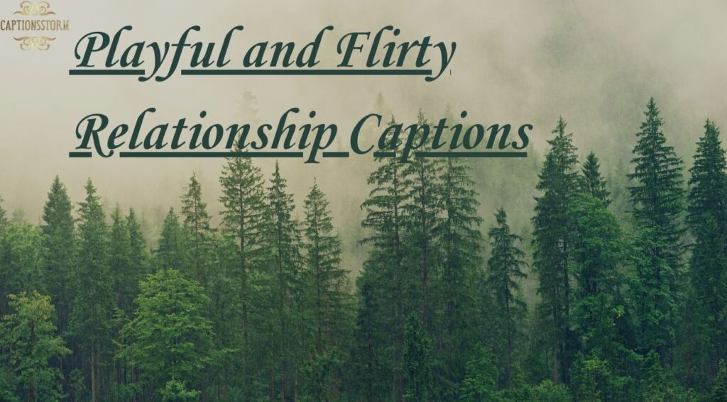 Playful and Flirty Relationship Captions