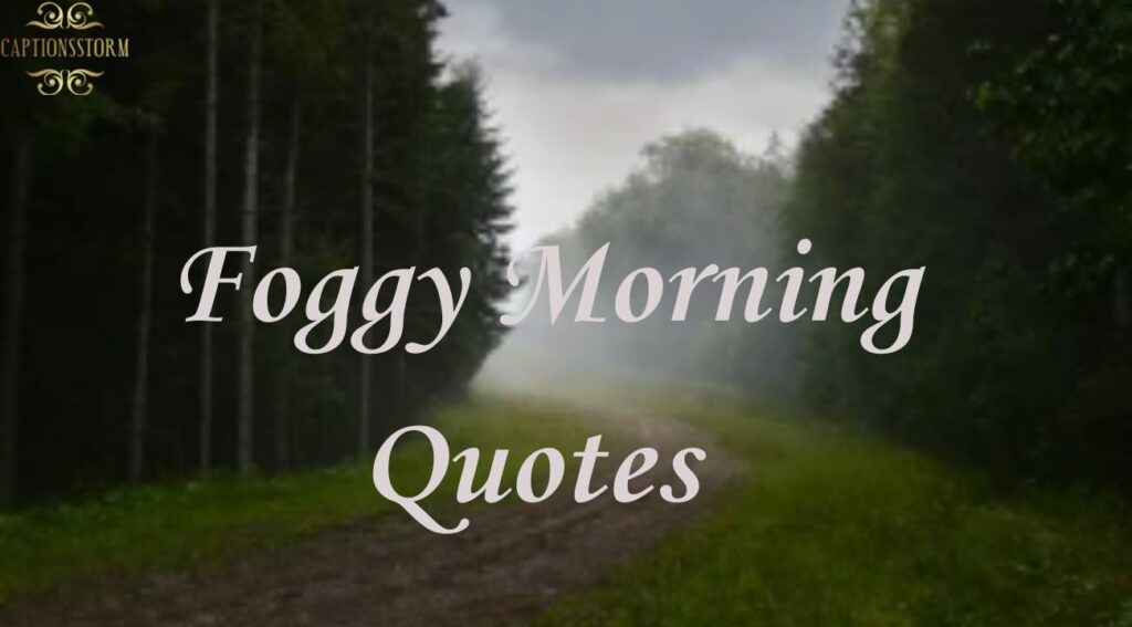 Foggy Morning Quotes