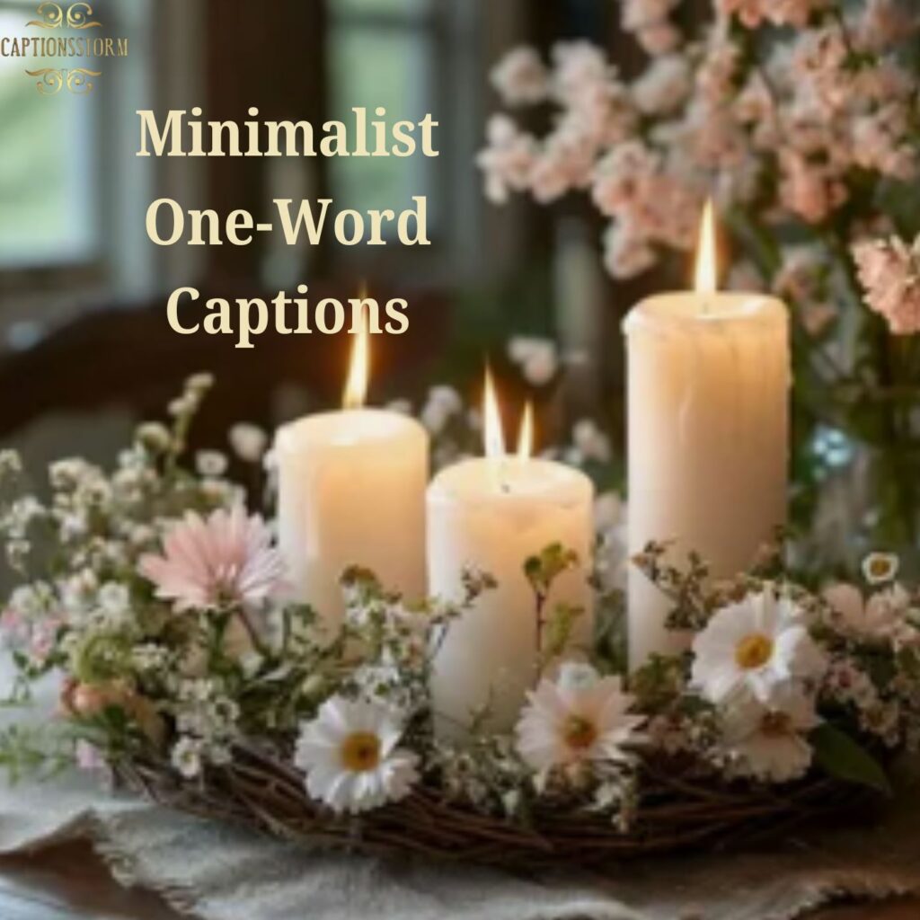 Minimalist One-Word Captions
