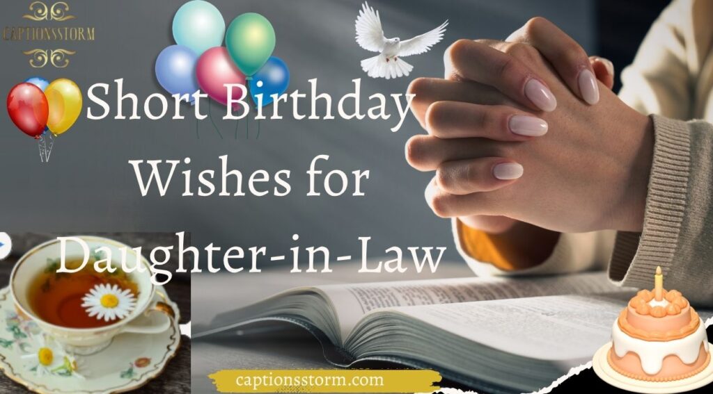 Short Birthday Wishes for Daughter-in-Law