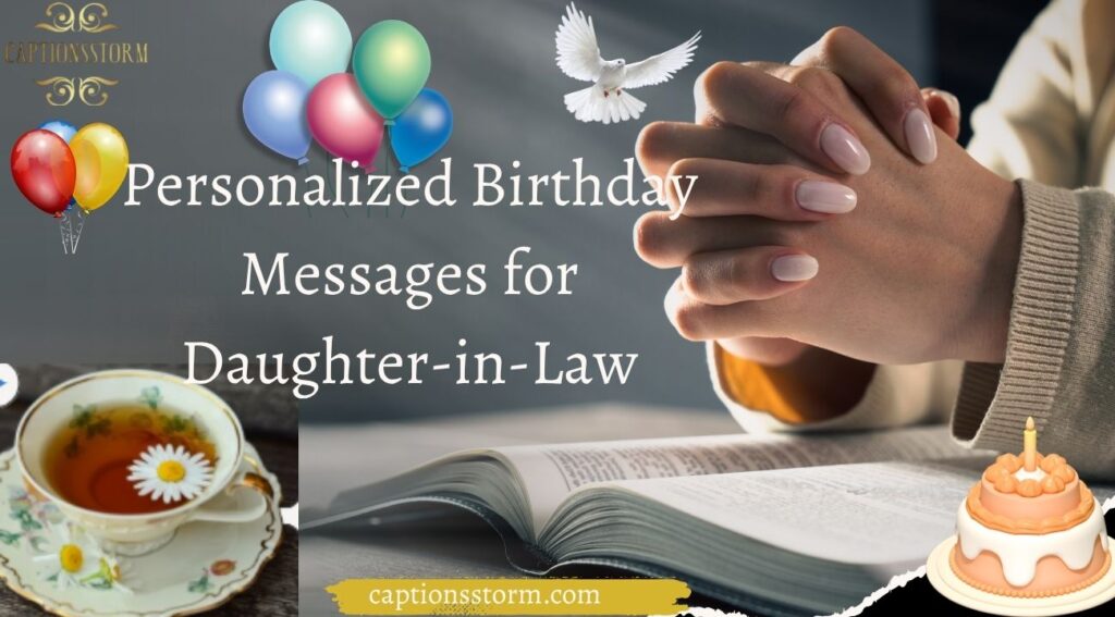 Personalized Birthday Messages for Daughter-in-Law