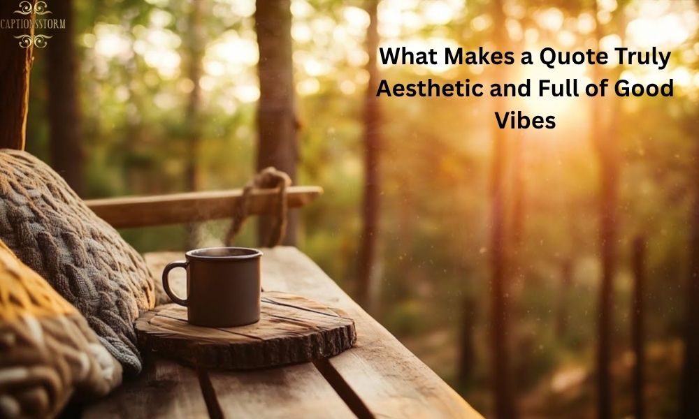 What Makes a Quote Truly Aesthetic and Full of Good Vibes