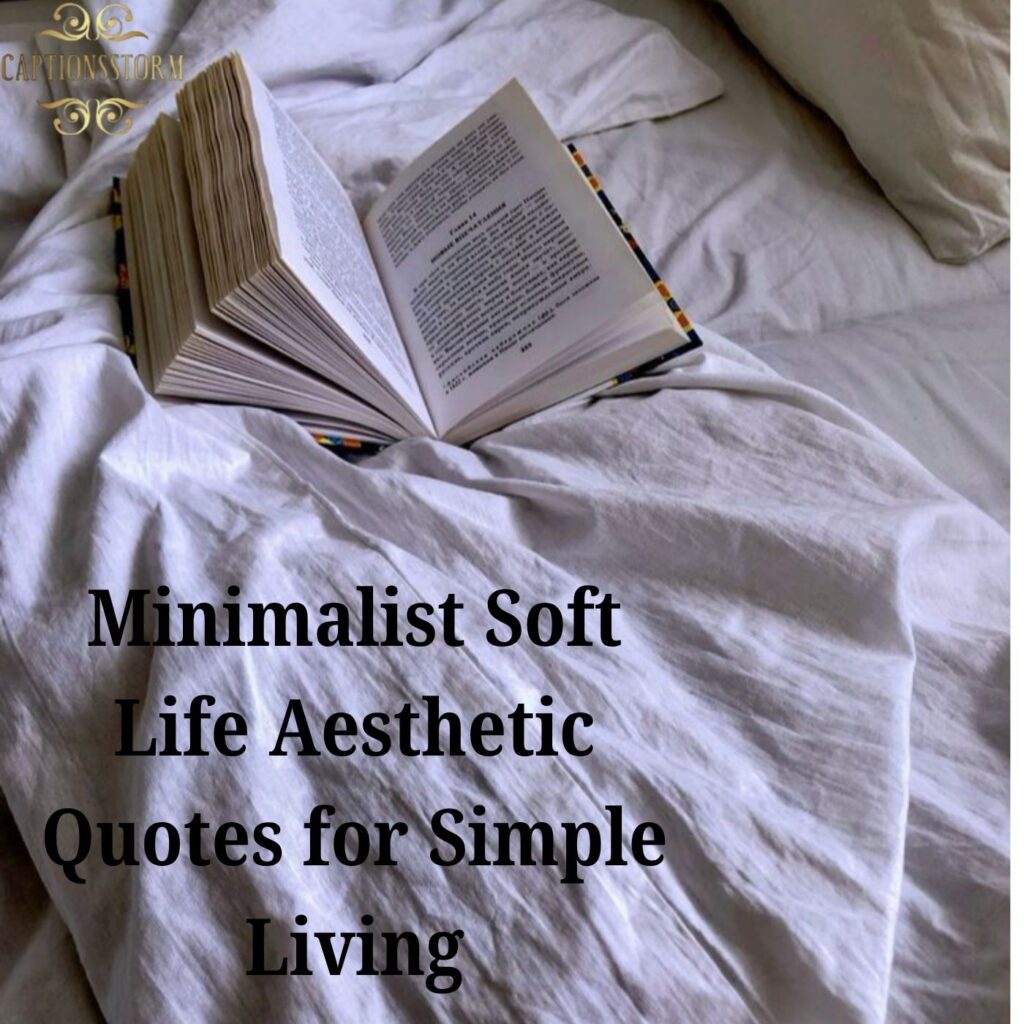 Minimalist Soft Life Aesthetic Quotes for Simple Living