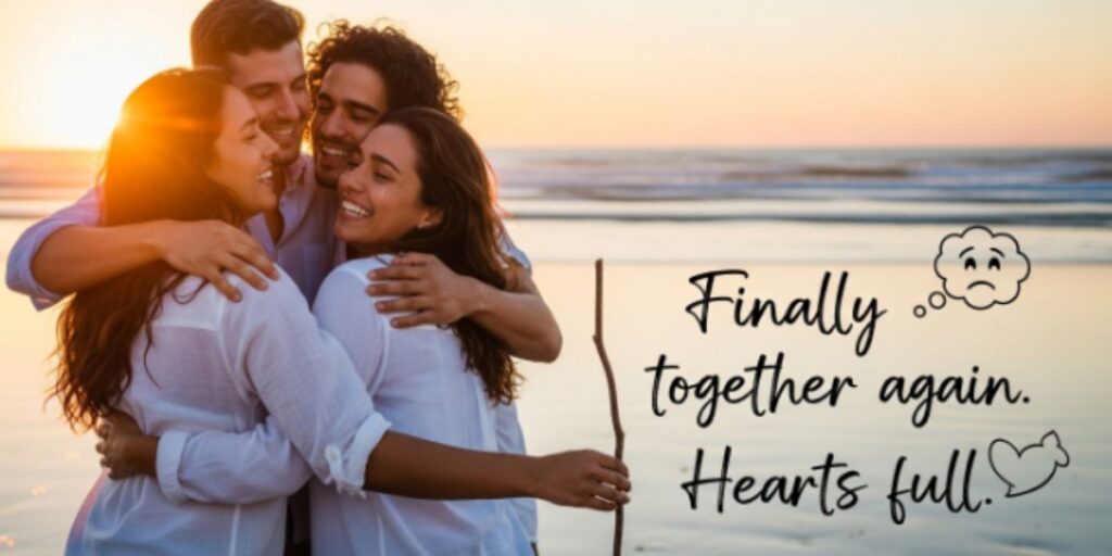 Unique Captions for Meeting Friends After Long Time