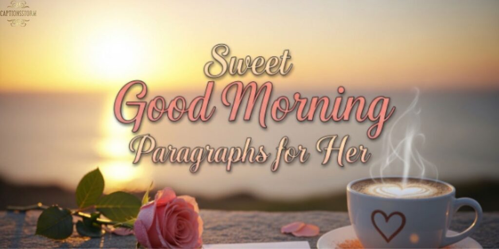 Sweet Good Morning Paragraphs for Her