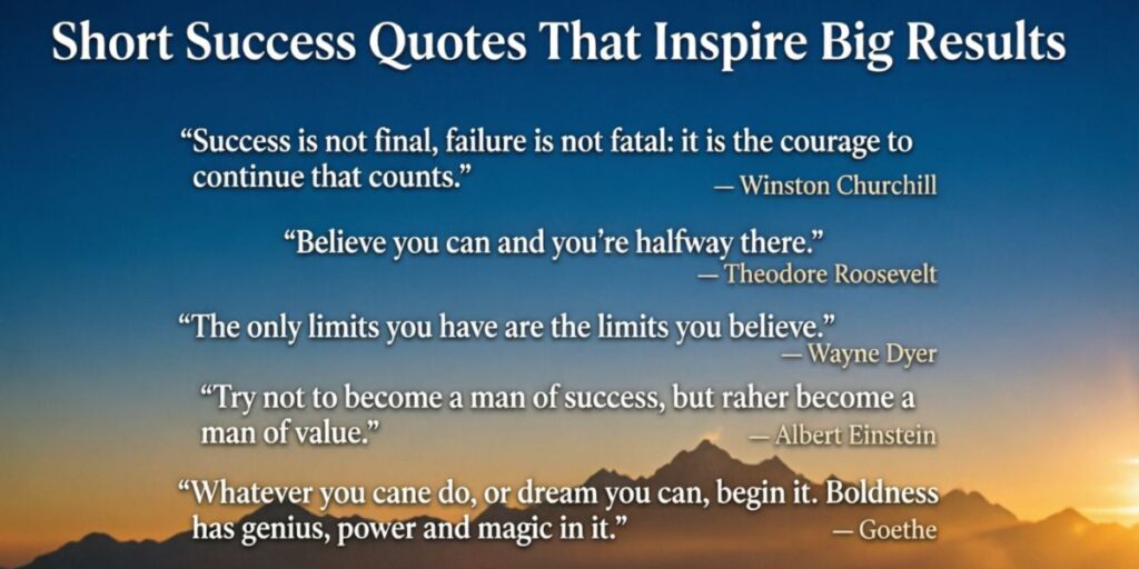 Inspirational Success Quotes for Personal Growth