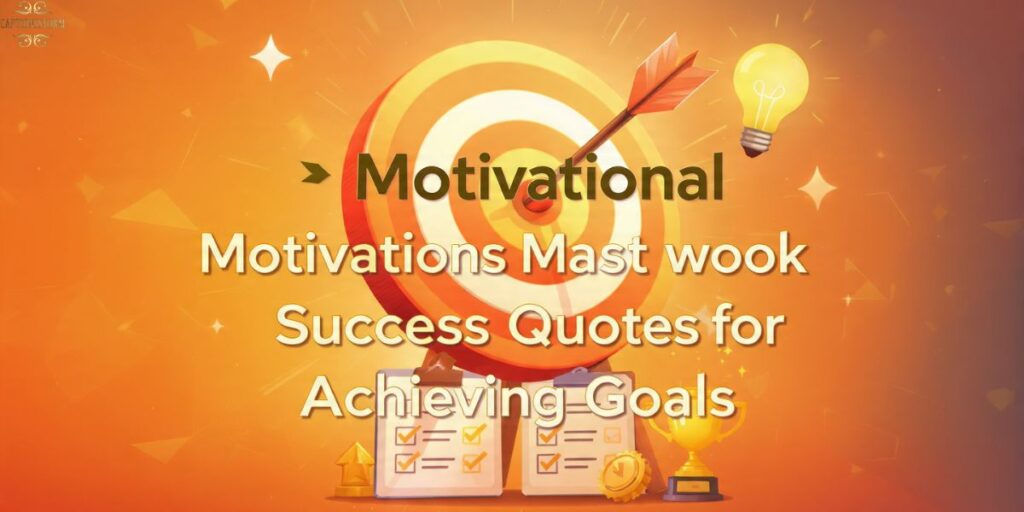 Motivational Success Quotes for Achieving Goals