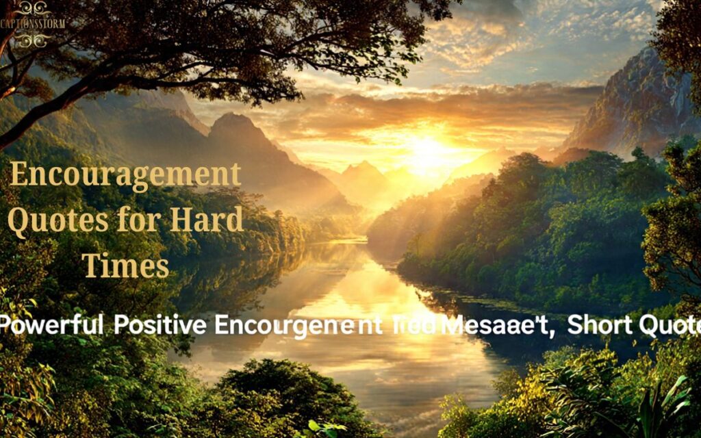 Encouragement Quotes for Hard Times