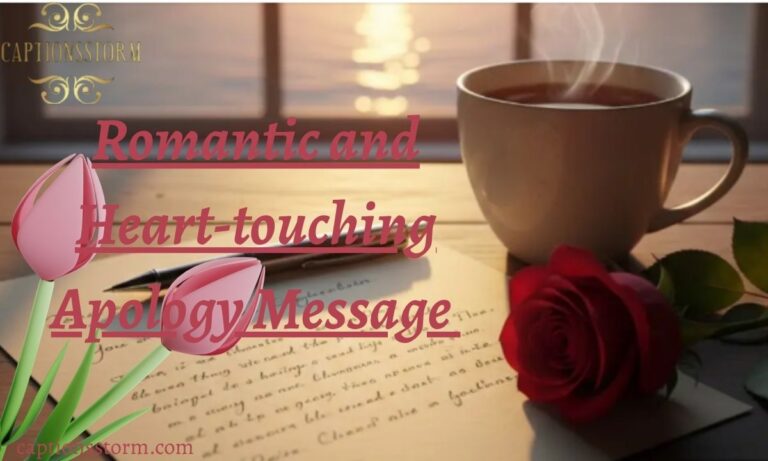 Romantic and Heart-touching Apology Message