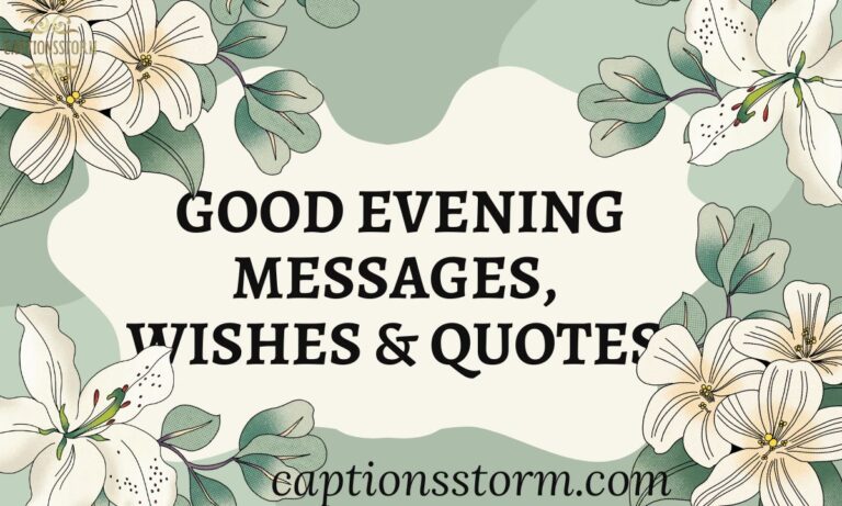 Good Evening Messages