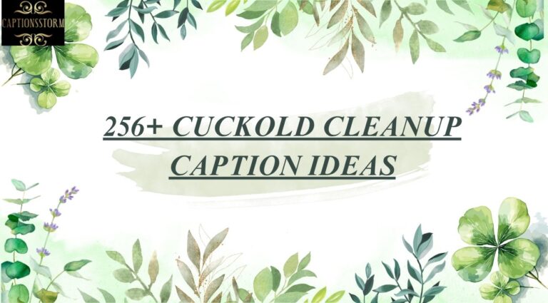 256+ Cuckold Cleanup Caption Ideas