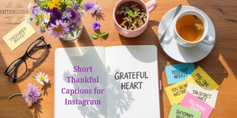 Short Thankful Captions for Instagram