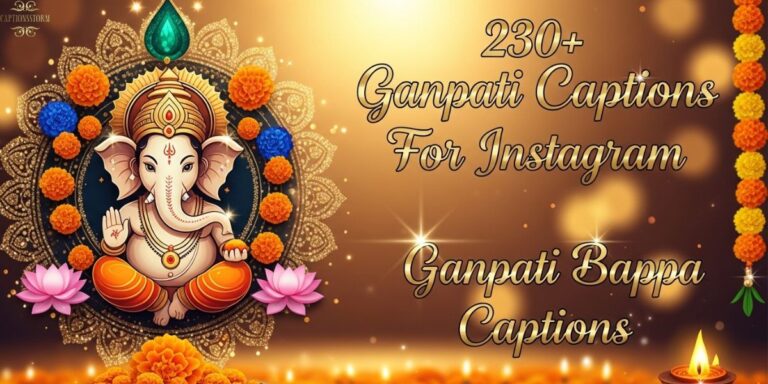 230+ Ganpati Captions For Instagram
