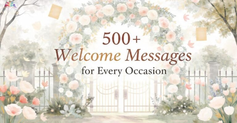 500+ Welcome Messages