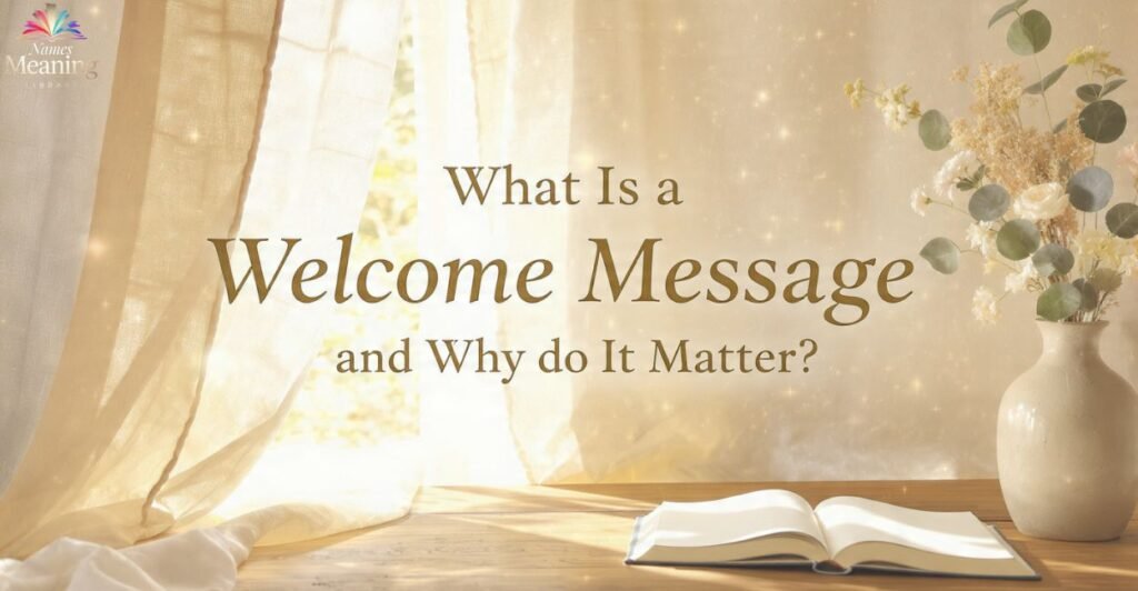 What Is a Welcome Message and Why Does It Matter?