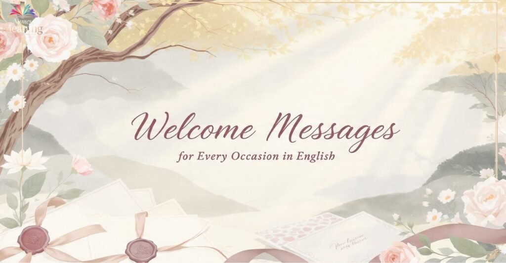 Welcome Messages for Every Occasion in English
